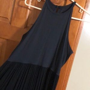 Thick black and grey maxi dress